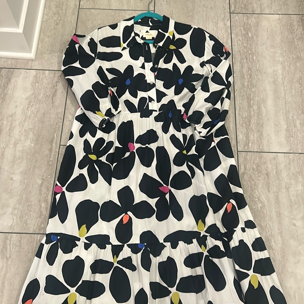 Maeve floral print maxi dress